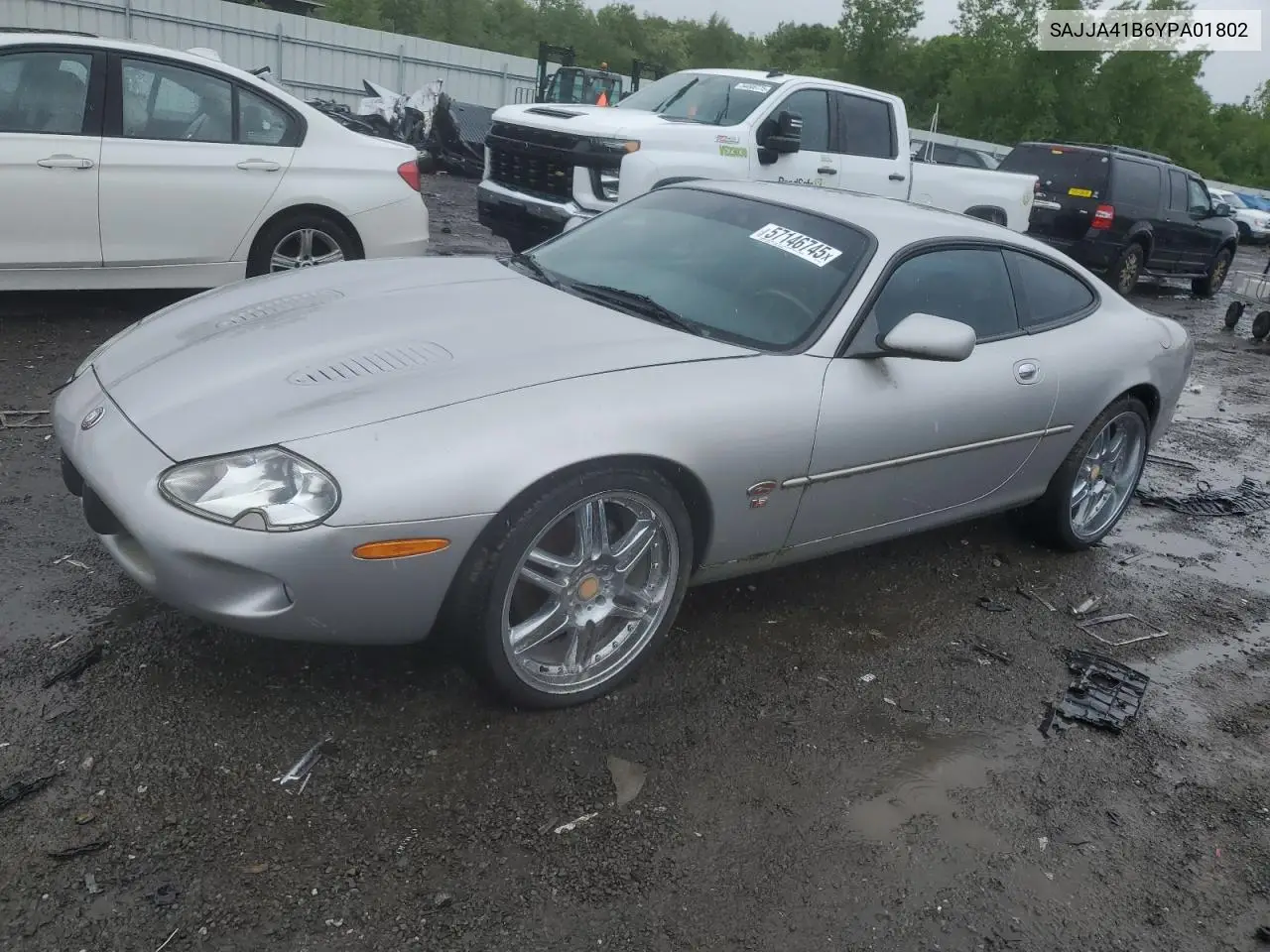2000 Jaguar Xkr VIN: SAJJA41B6YPA01802 Lot: 57146745