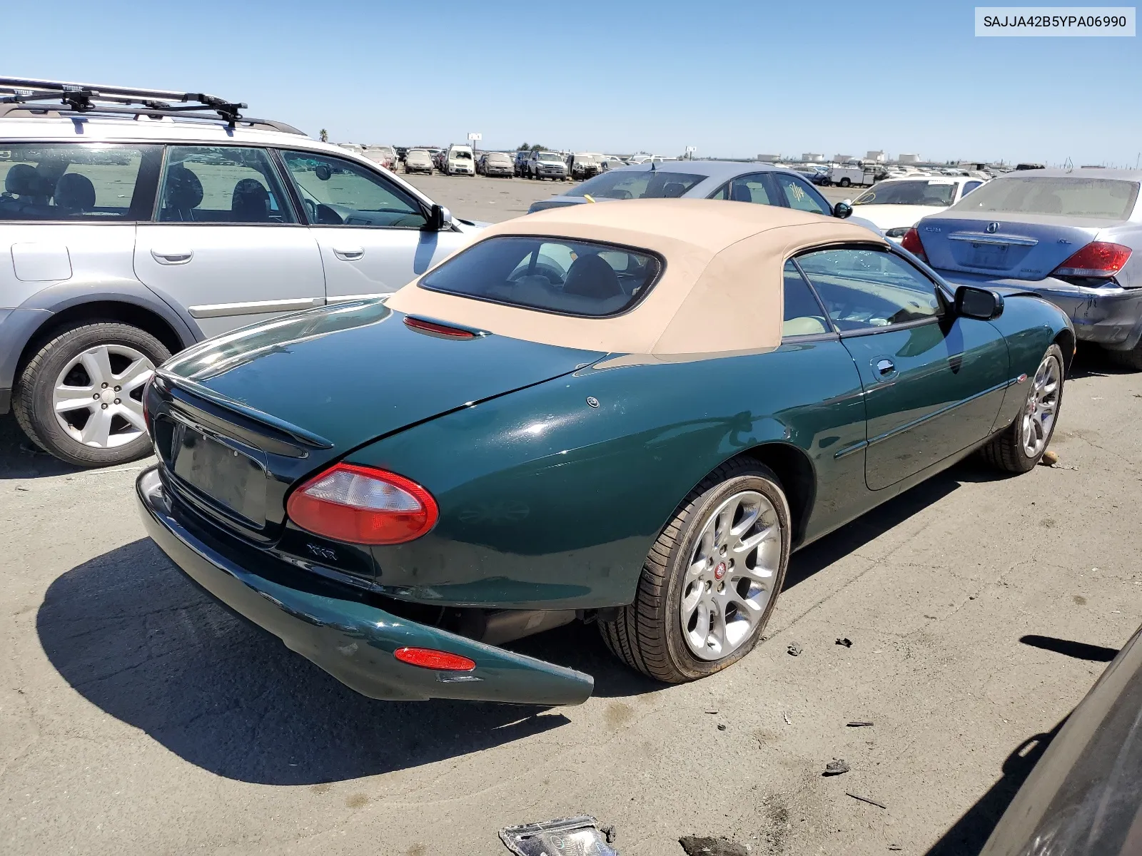 2000 Jaguar Xkr VIN: SAJJA42B5YPA06990 Lot: 67339814