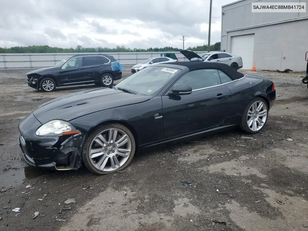 2011 Jaguar Xkr VIN: SAJWA4EC8BMB41724 Lot: 57963695