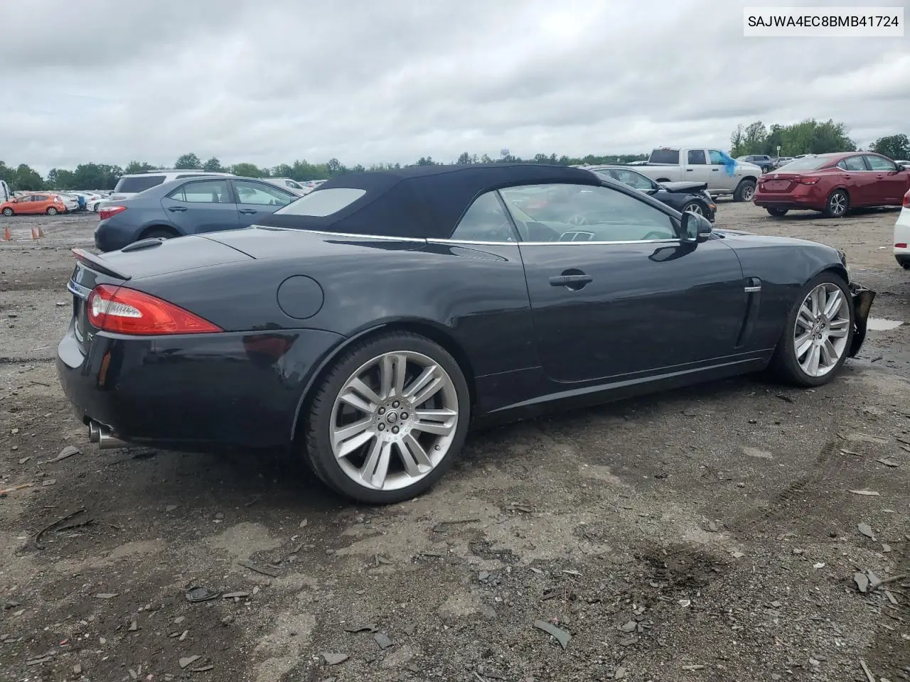 2011 Jaguar Xkr VIN: SAJWA4EC8BMB41724 Lot: 57963695