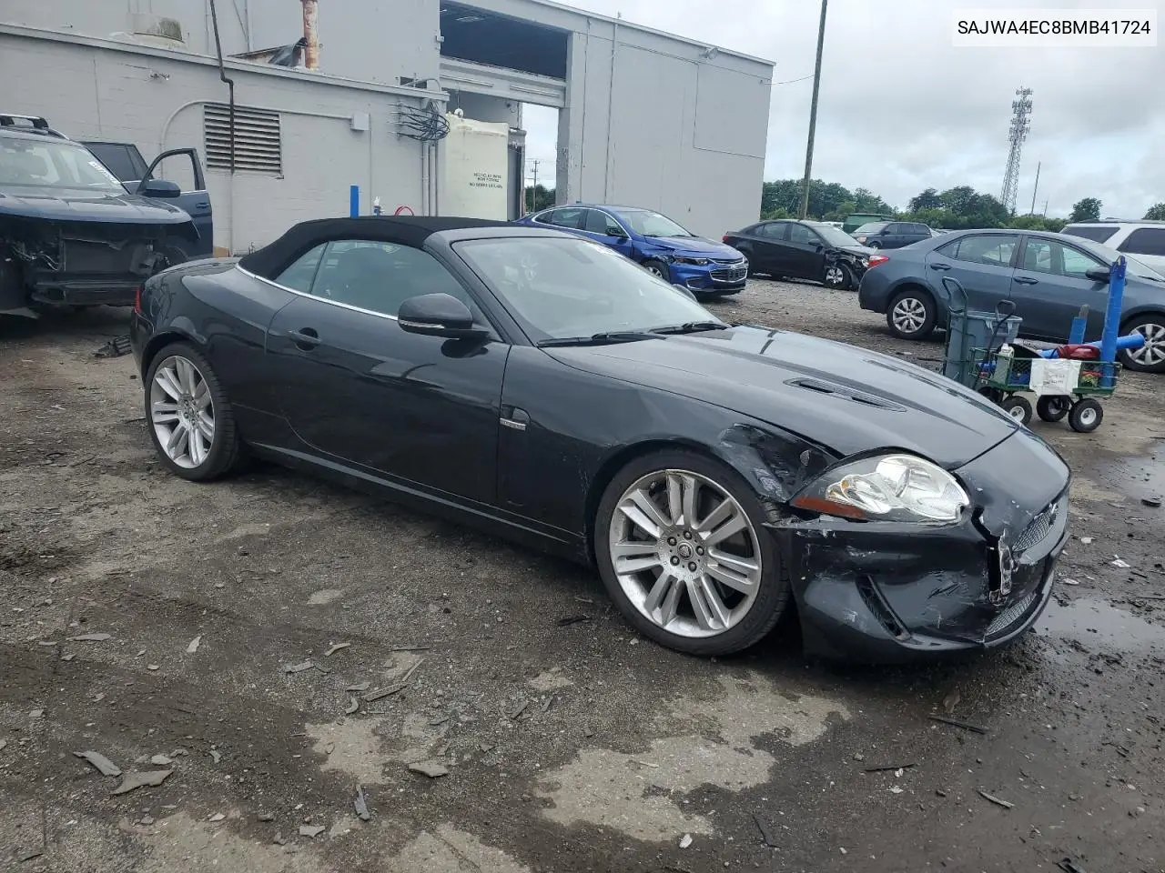 2011 Jaguar Xkr VIN: SAJWA4EC8BMB41724 Lot: 57963695