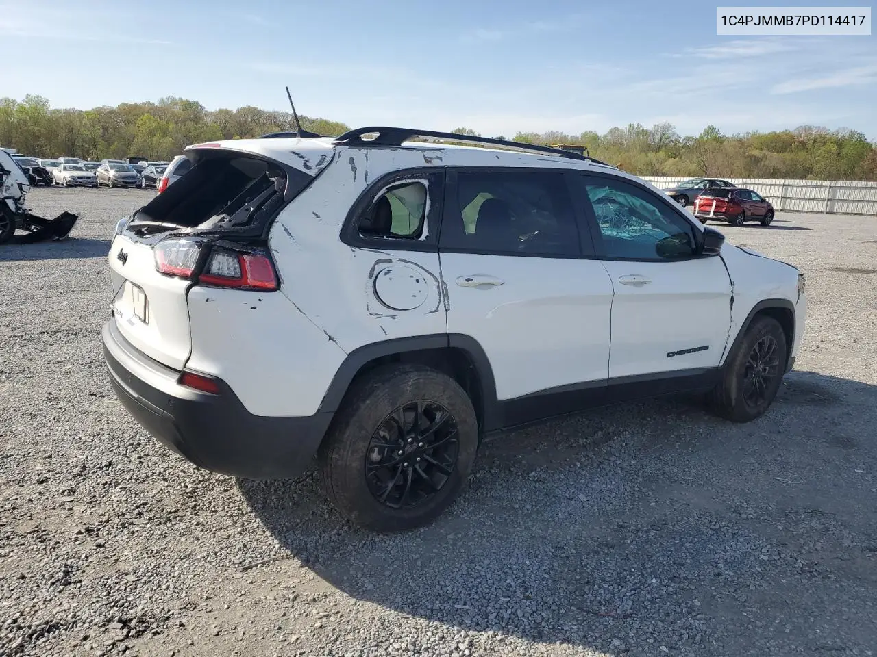 2023 Jeep Cherokee Altitude Lux VIN: 1C4PJMMB7PD114417 Lot: 51369685