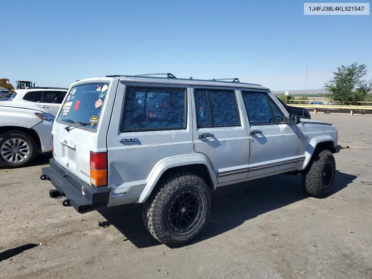 1989 Jeep Cherokee Pioneer VIN: 1J4FJ38L4KL521547 Lot: 62638275
