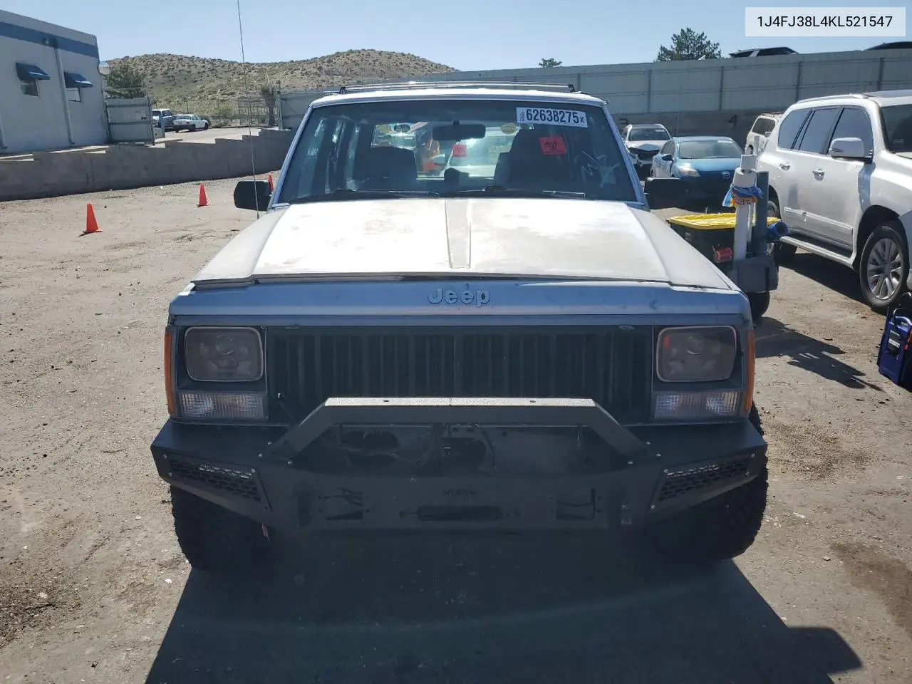 1989 Jeep Cherokee Pioneer VIN: 1J4FJ38L4KL521547 Lot: 62638275