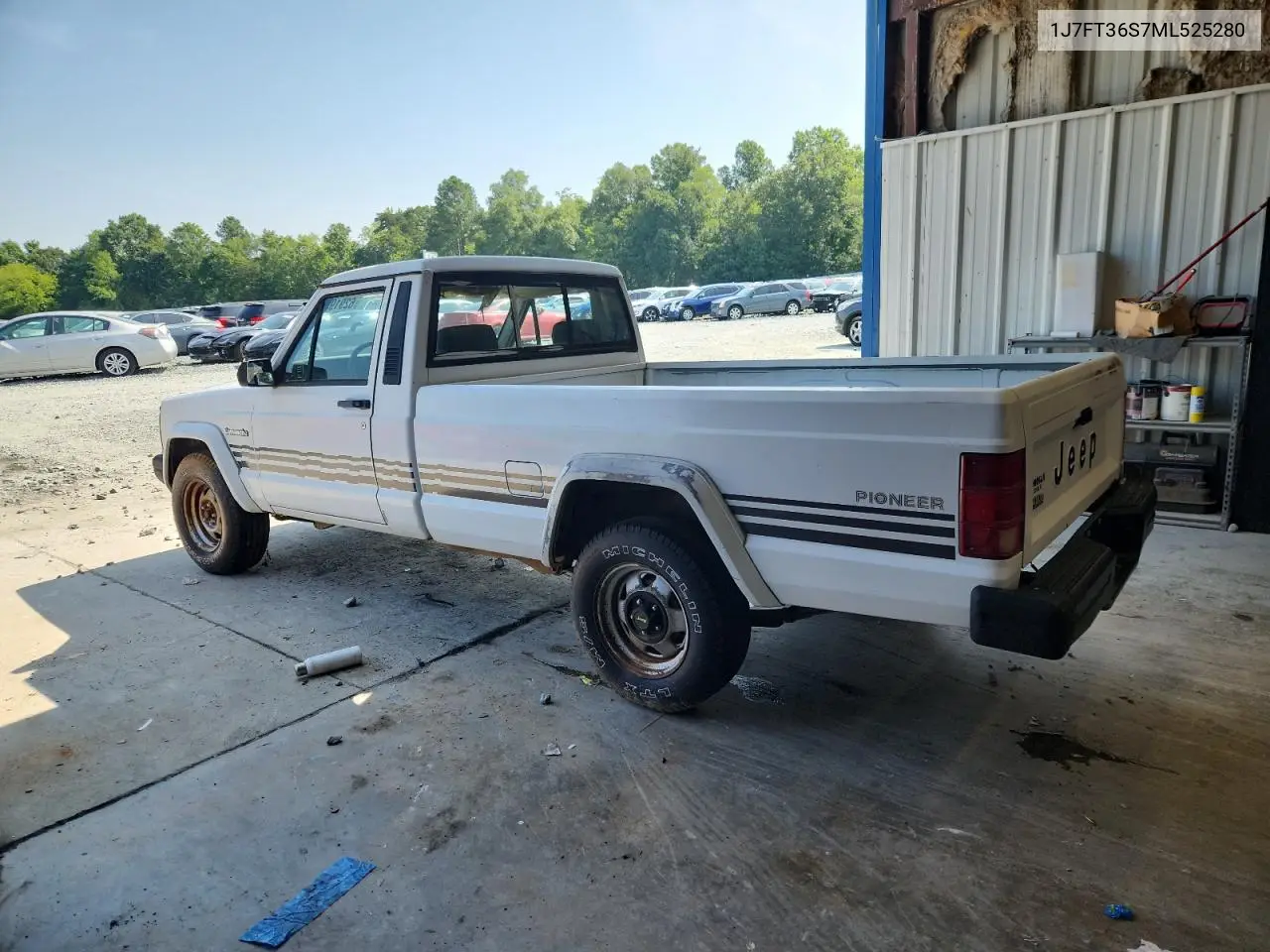 1991 Jeep Comanche Pioneer VIN: 1J7FT36S7ML525280 Lot: 62919515