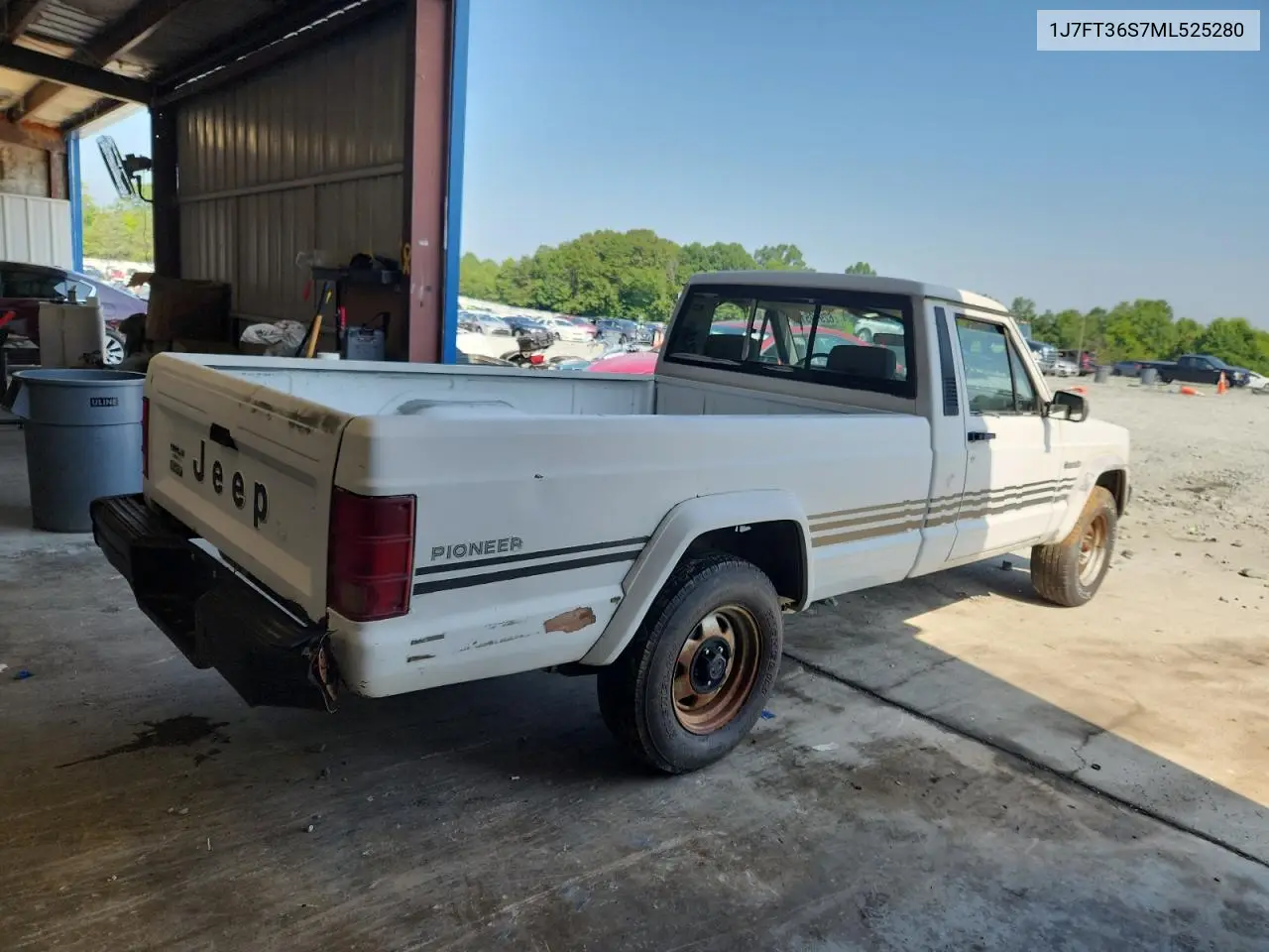 1991 Jeep Comanche Pioneer VIN: 1J7FT36S7ML525280 Lot: 62919515