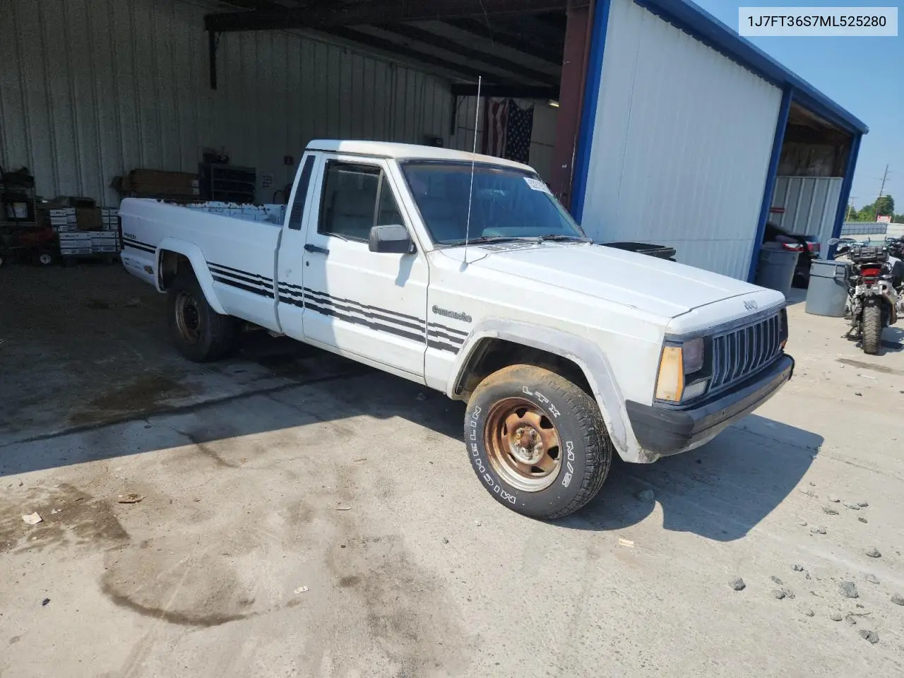 1991 Jeep Comanche Pioneer VIN: 1J7FT36S7ML525280 Lot: 62919515