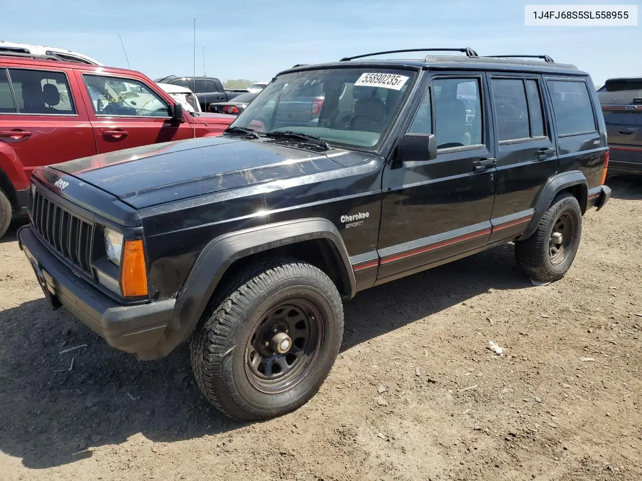 1995 Jeep Cherokee Sport VIN: 1J4FJ68S5SL558955 Lot: 55890235
