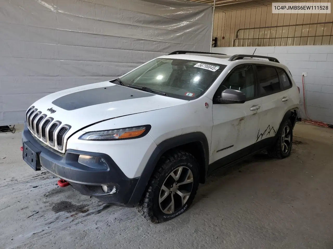 2014 Jeep Cherokee Trailhawk VIN: 1C4PJMBS6EW111528 Lot: 56798845