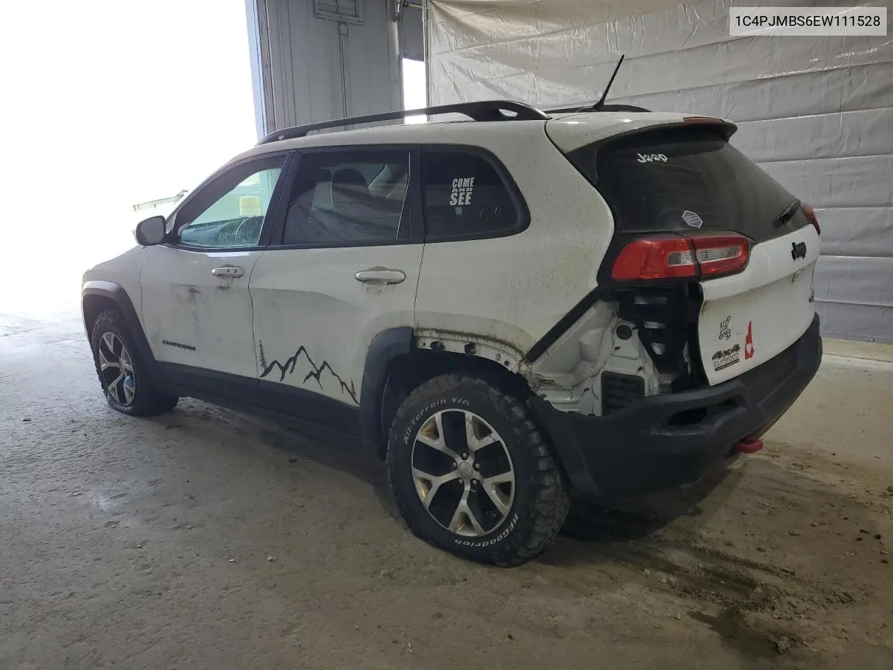 2014 Jeep Cherokee Trailhawk VIN: 1C4PJMBS6EW111528 Lot: 56798845