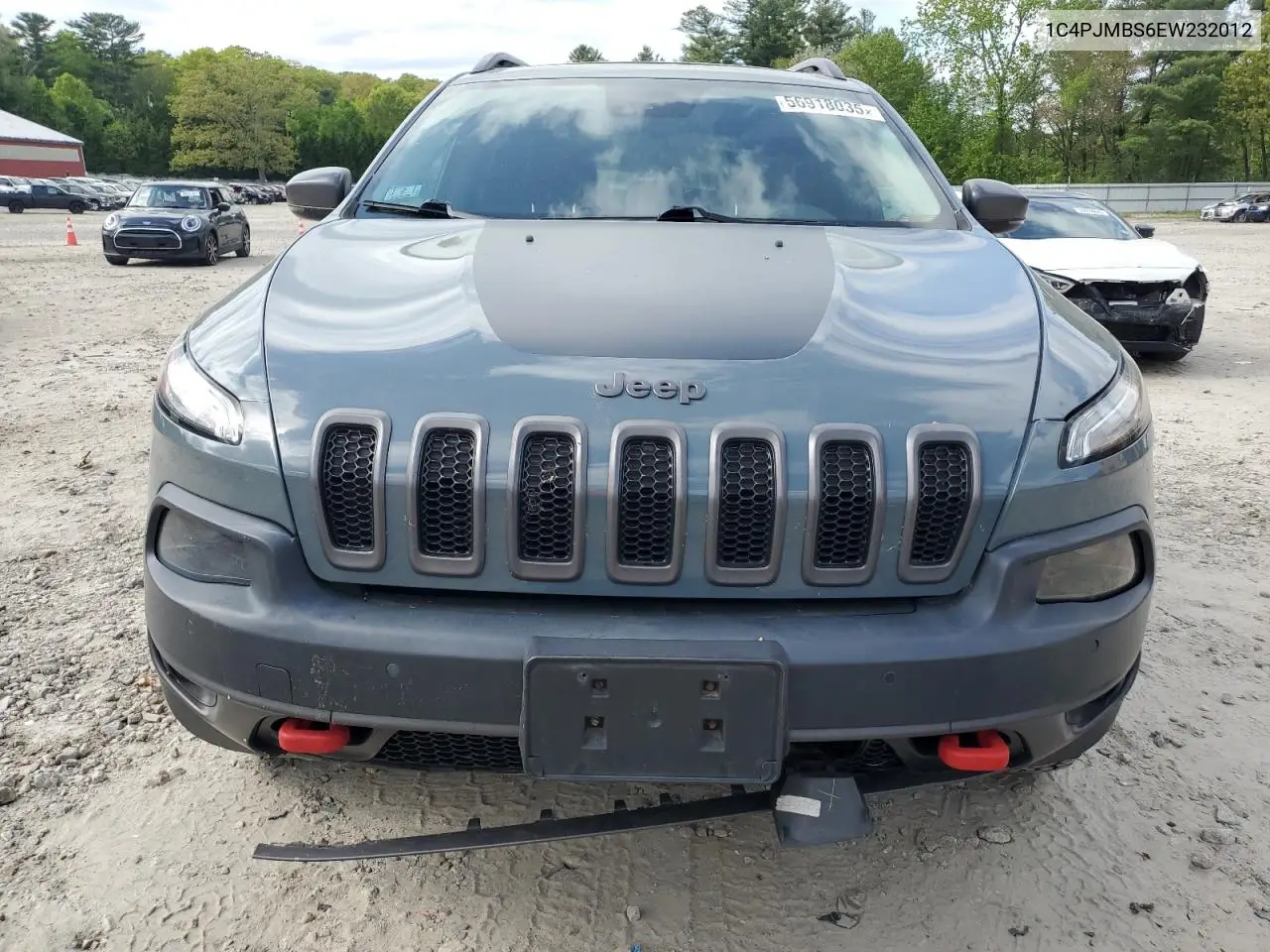 2014 Jeep Cherokee Trailhawk VIN: 1C4PJMBS6EW232012 Lot: 56918035