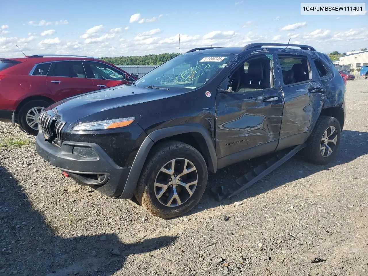 2014 Jeep Cherokee Trailhawk VIN: 1C4PJMBS4EW111401 Lot: 57998735