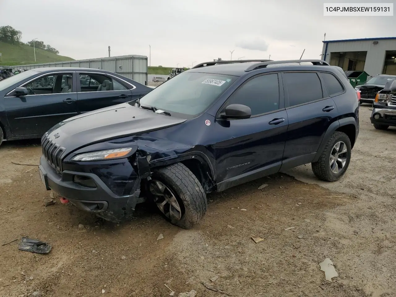 2014 Jeep Cherokee Trailhawk VIN: 1C4PJMBSXEW159131 Lot: 58987405