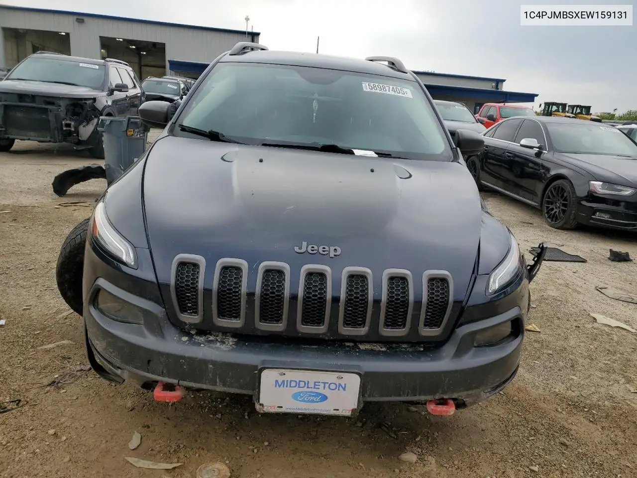 2014 Jeep Cherokee Trailhawk VIN: 1C4PJMBSXEW159131 Lot: 58987405