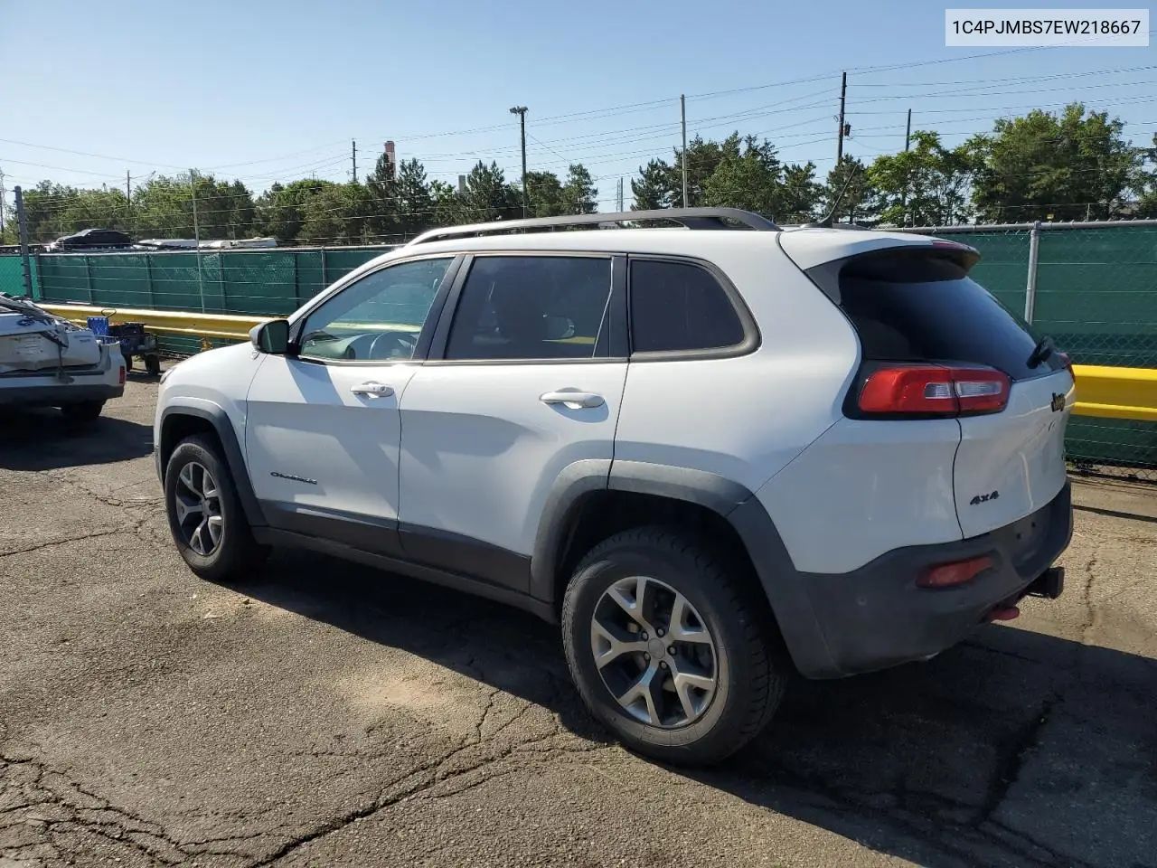 2014 Jeep Cherokee Trailhawk VIN: 1C4PJMBS7EW218667 Lot: 60860765