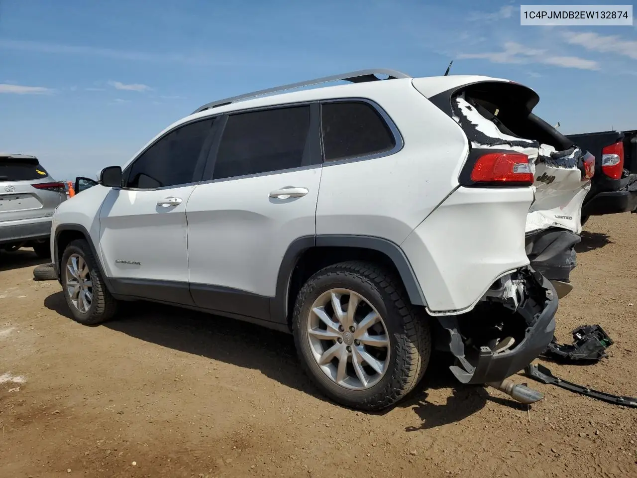 2014 Jeep Cherokee Limited VIN: 1C4PJMDB2EW132874 Lot: 65079585
