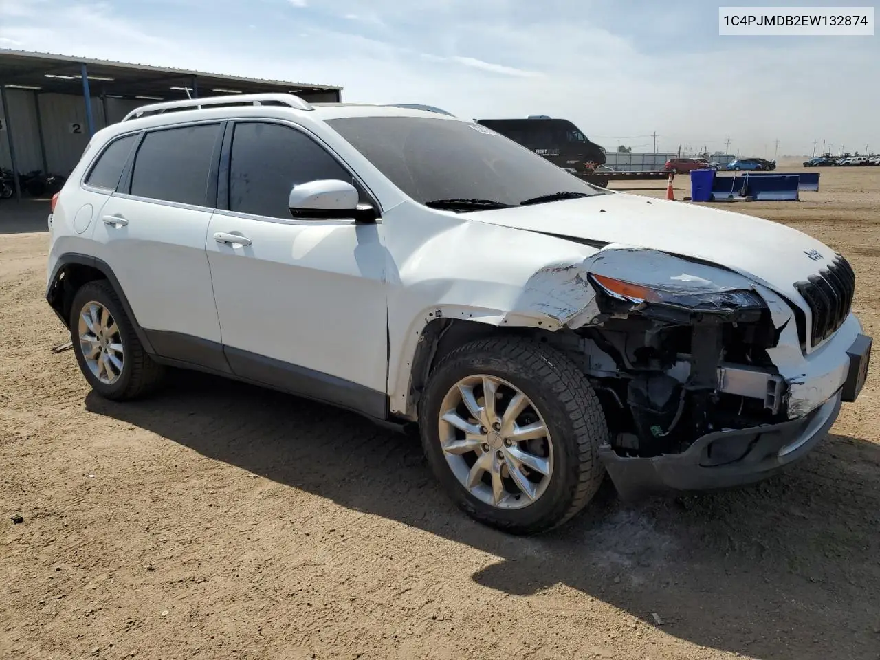 2014 Jeep Cherokee Limited VIN: 1C4PJMDB2EW132874 Lot: 65079585