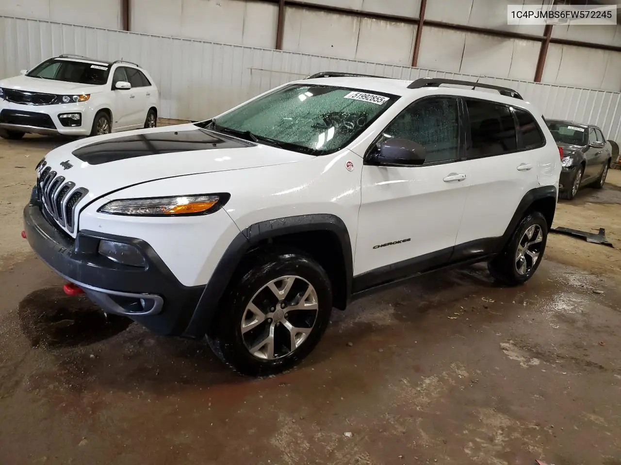 2015 Jeep Cherokee Trailhawk VIN: 1C4PJMBS6FW572245 Lot: 51992855
