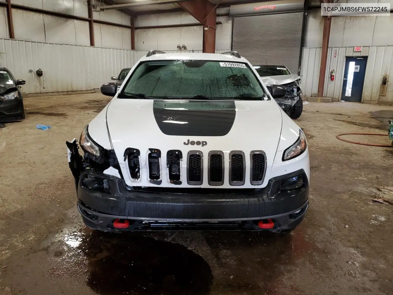 2015 Jeep Cherokee Trailhawk VIN: 1C4PJMBS6FW572245 Lot: 51992855