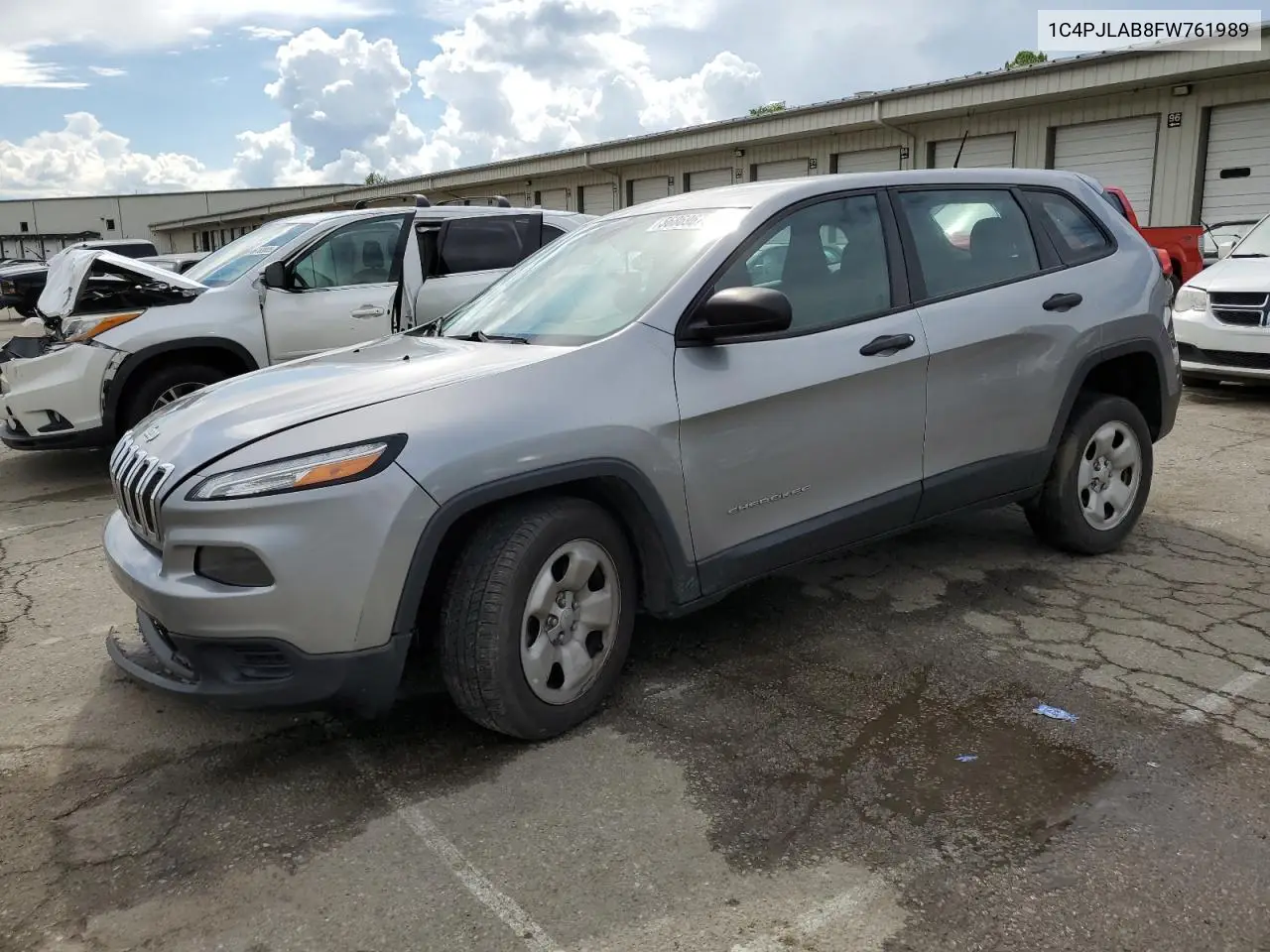 2015 Jeep Cherokee Sport VIN: 1C4PJLAB8FW761989 Lot: 56869675