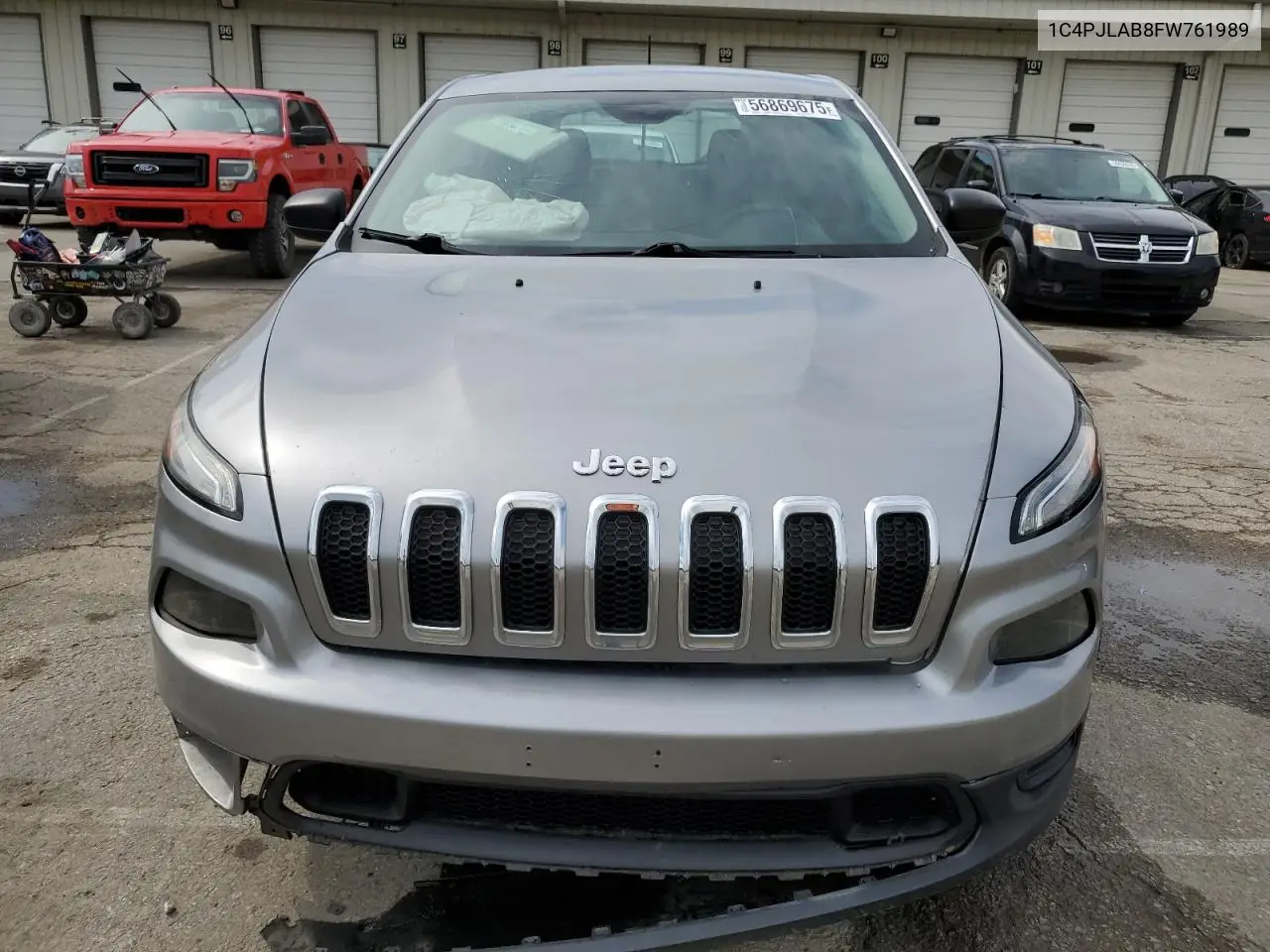 2015 Jeep Cherokee Sport VIN: 1C4PJLAB8FW761989 Lot: 56869675