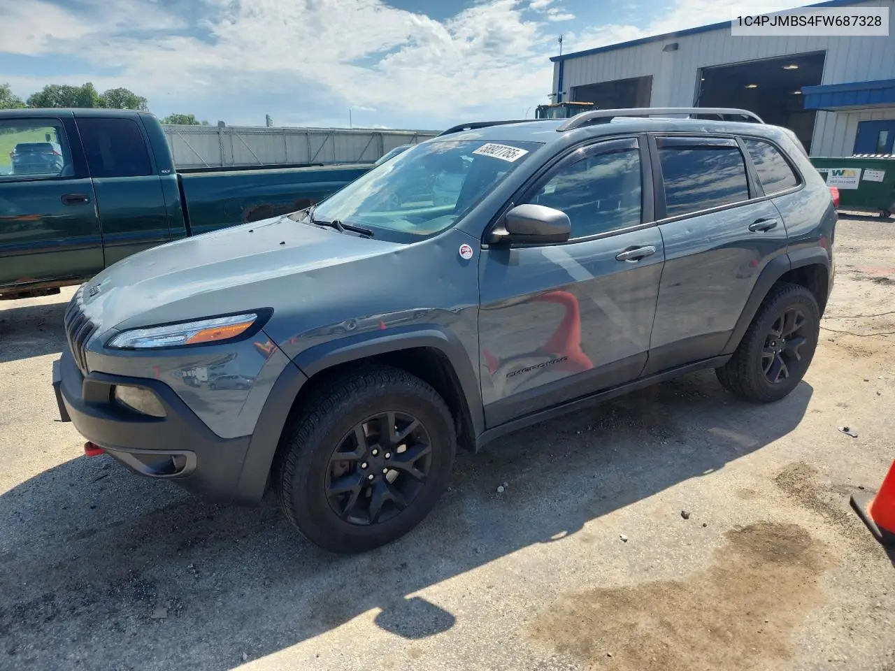 2015 Jeep Cherokee Trailhawk VIN: 1C4PJMBS4FW687328 Lot: 58927765