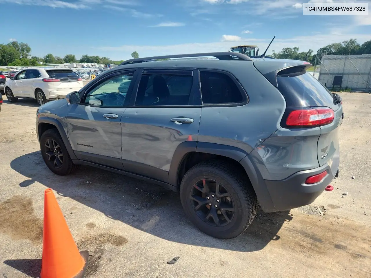 2015 Jeep Cherokee Trailhawk VIN: 1C4PJMBS4FW687328 Lot: 58927765