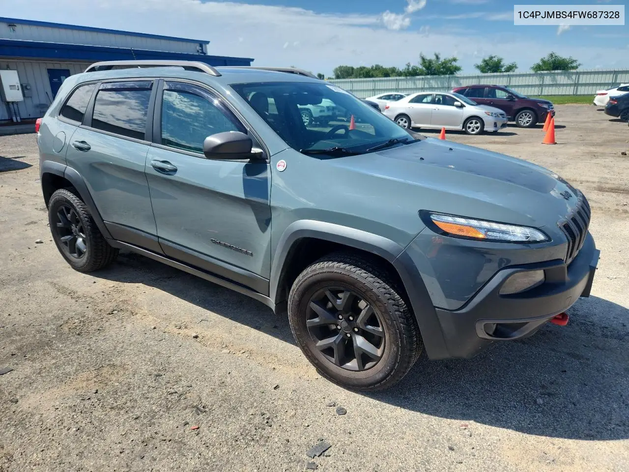2015 Jeep Cherokee Trailhawk VIN: 1C4PJMBS4FW687328 Lot: 58927765