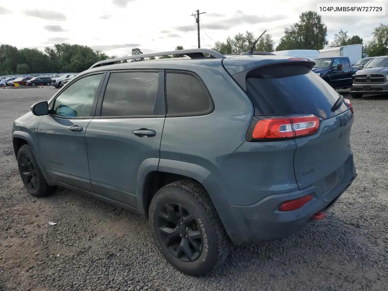 2015 Jeep Cherokee Trailhawk VIN: 1C4PJMBS4FW727729 Lot: 62691425