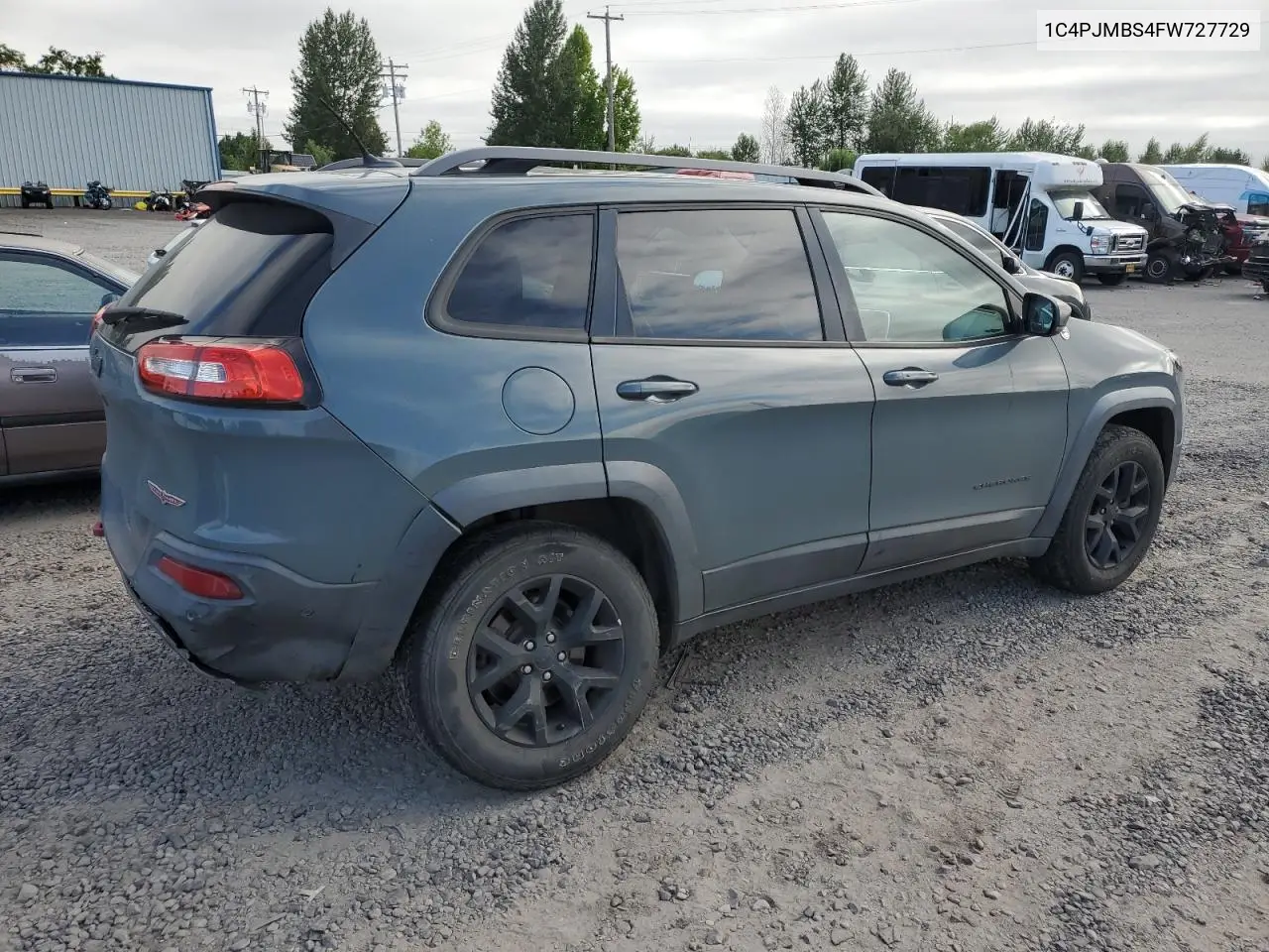 2015 Jeep Cherokee Trailhawk VIN: 1C4PJMBS4FW727729 Lot: 62691425