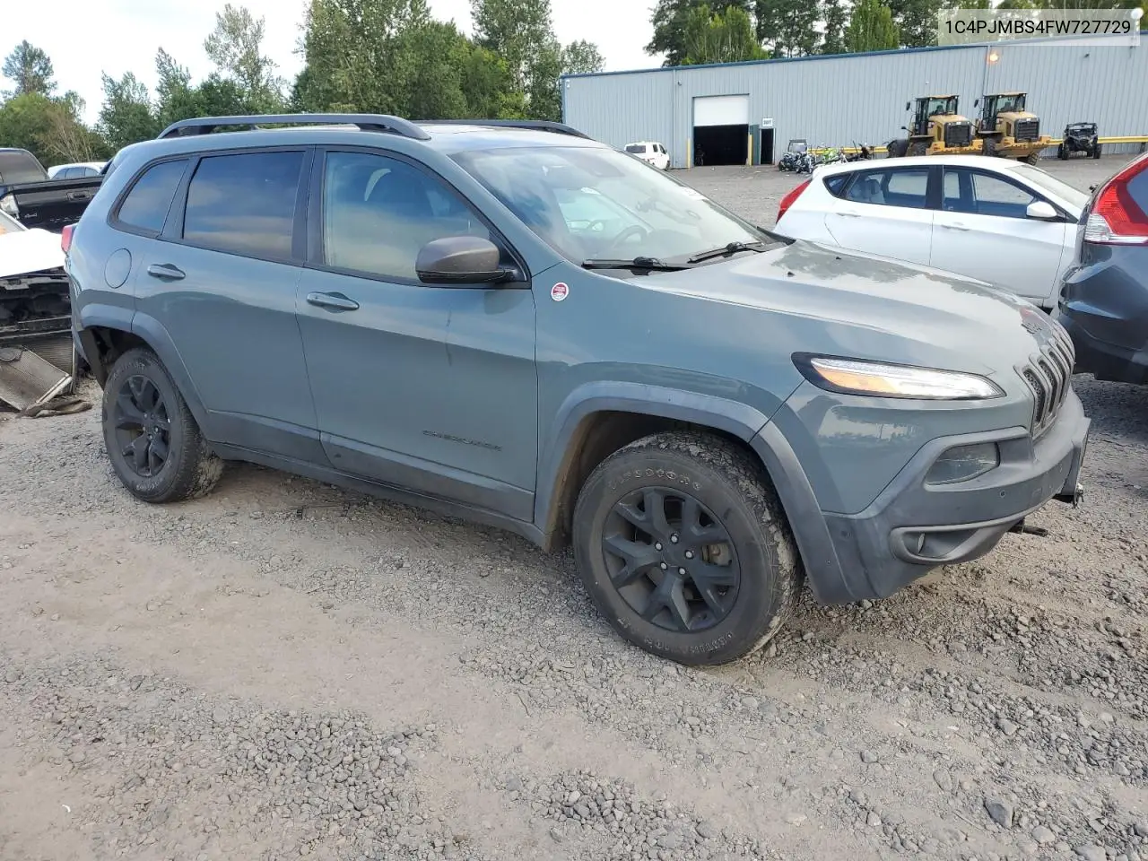 2015 Jeep Cherokee Trailhawk VIN: 1C4PJMBS4FW727729 Lot: 62691425