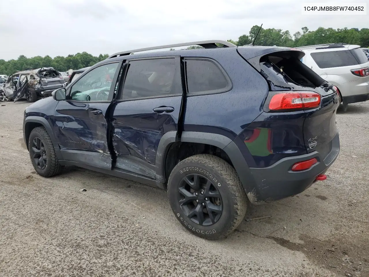 2015 Jeep Cherokee Trailhawk VIN: 1C4PJMBB8FW740452 Lot: 63023715