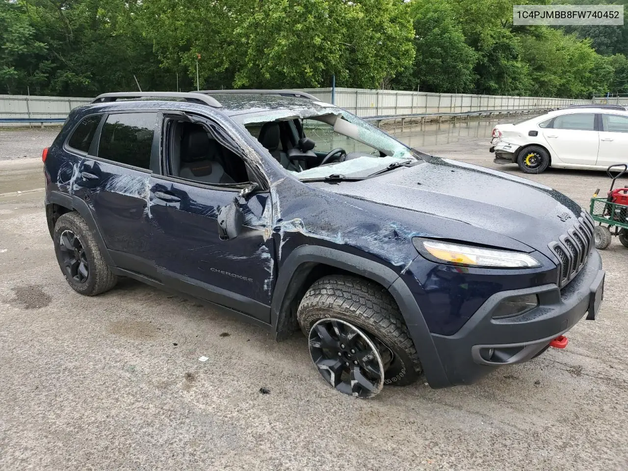 2015 Jeep Cherokee Trailhawk VIN: 1C4PJMBB8FW740452 Lot: 63023715