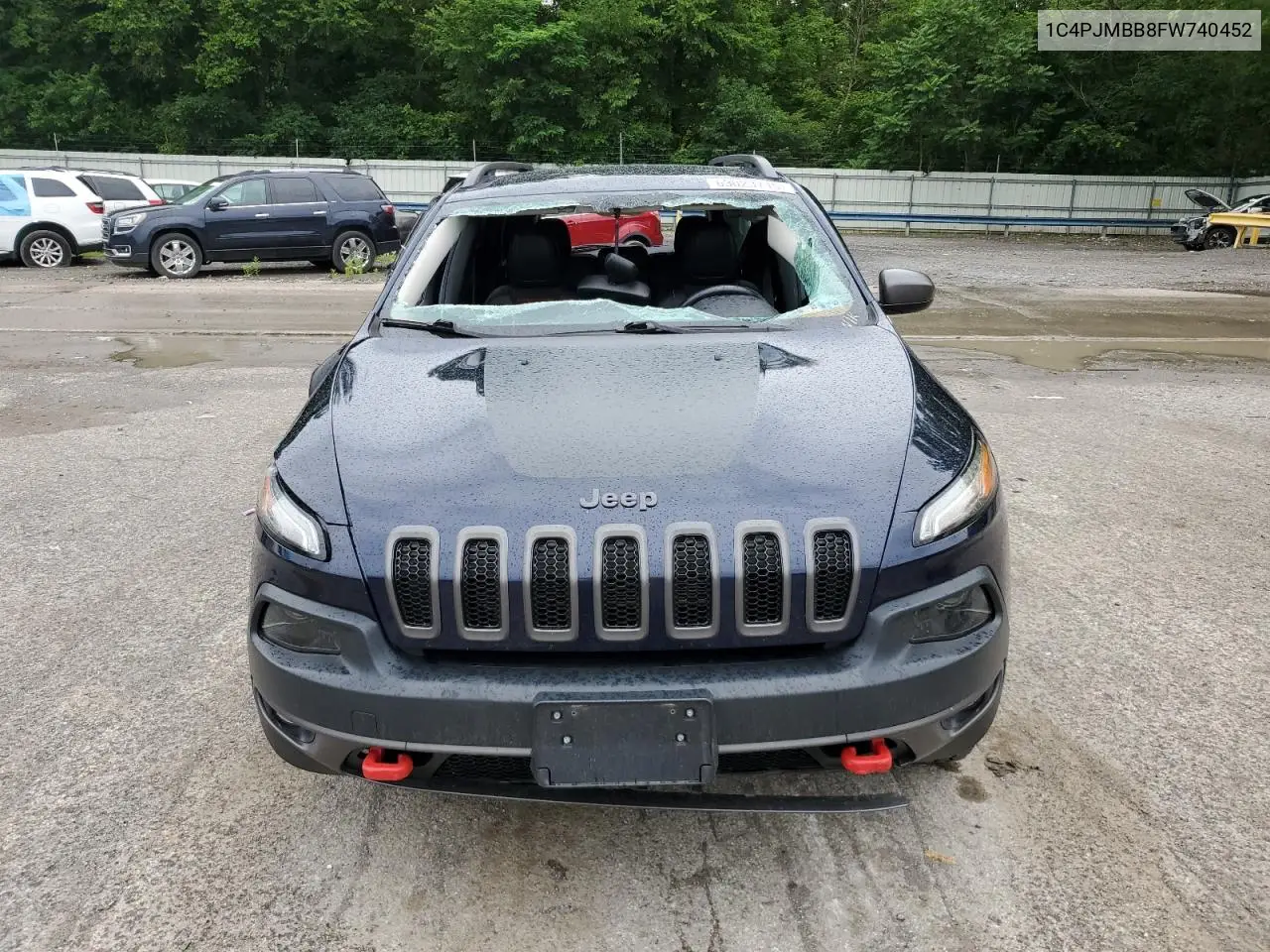 2015 Jeep Cherokee Trailhawk VIN: 1C4PJMBB8FW740452 Lot: 63023715