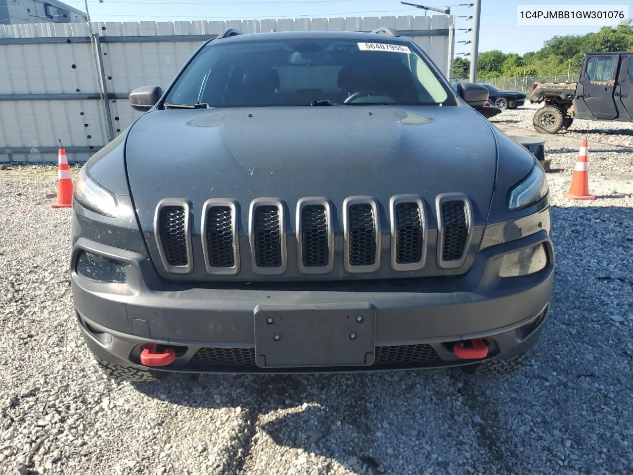 2016 Jeep Cherokee Trailhawk VIN: 1C4PJMBB1GW301076 Lot: 56407955