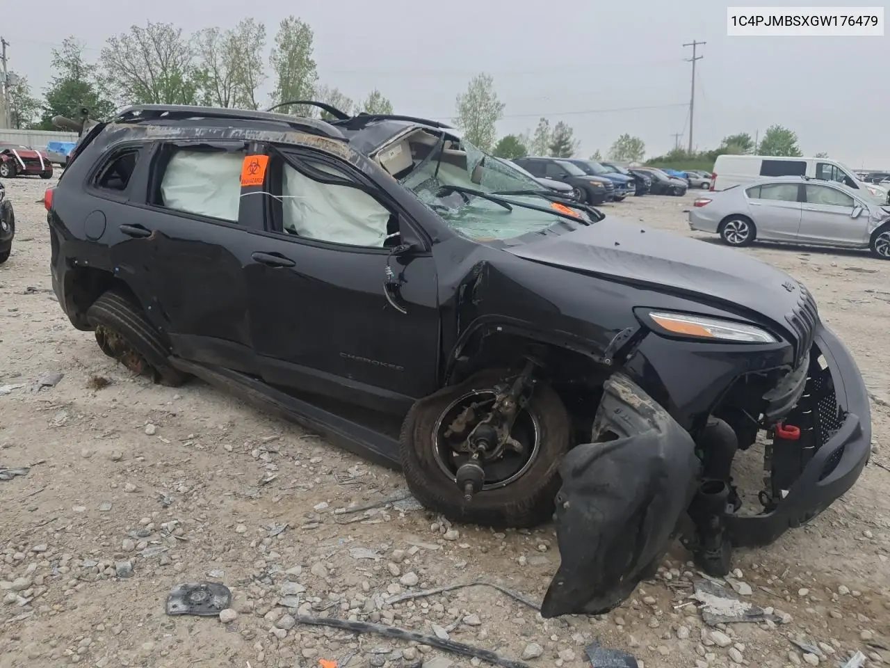 2016 Jeep Cherokee Trailhawk VIN: 1C4PJMBSXGW176479 Lot: 56890025