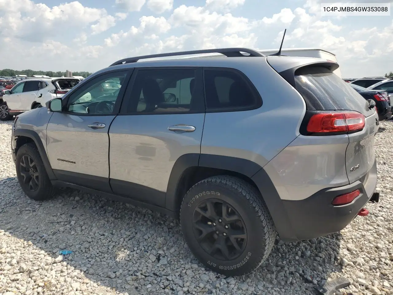 2016 Jeep Cherokee Trailhawk VIN: 1C4PJMBS4GW353088 Lot: 62275145