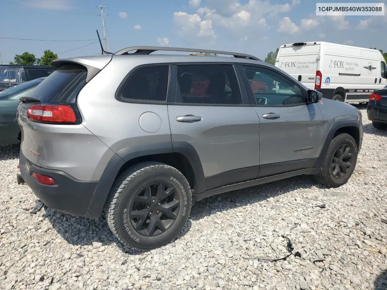 2016 Jeep Cherokee Trailhawk VIN: 1C4PJMBS4GW353088 Lot: 62275145