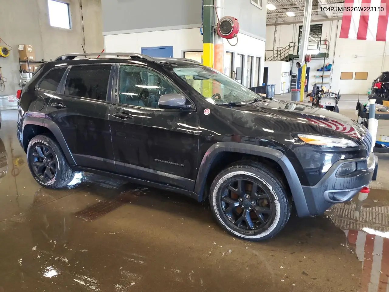 2016 Jeep Cherokee Trailhawk VIN: 1C4PJMBS2GW223150 Lot: 62900075