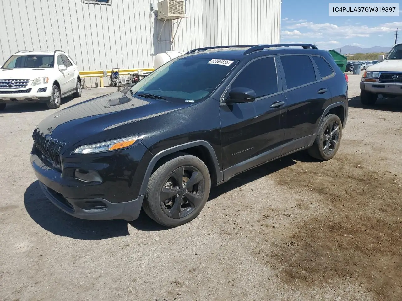 2016 Jeep Cherokee Sport VIN: 1C4PJLAS7GW319397 Lot: 65994355