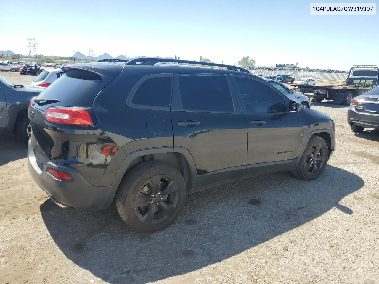 2016 Jeep Cherokee Sport VIN: 1C4PJLAS7GW319397 Lot: 65994355