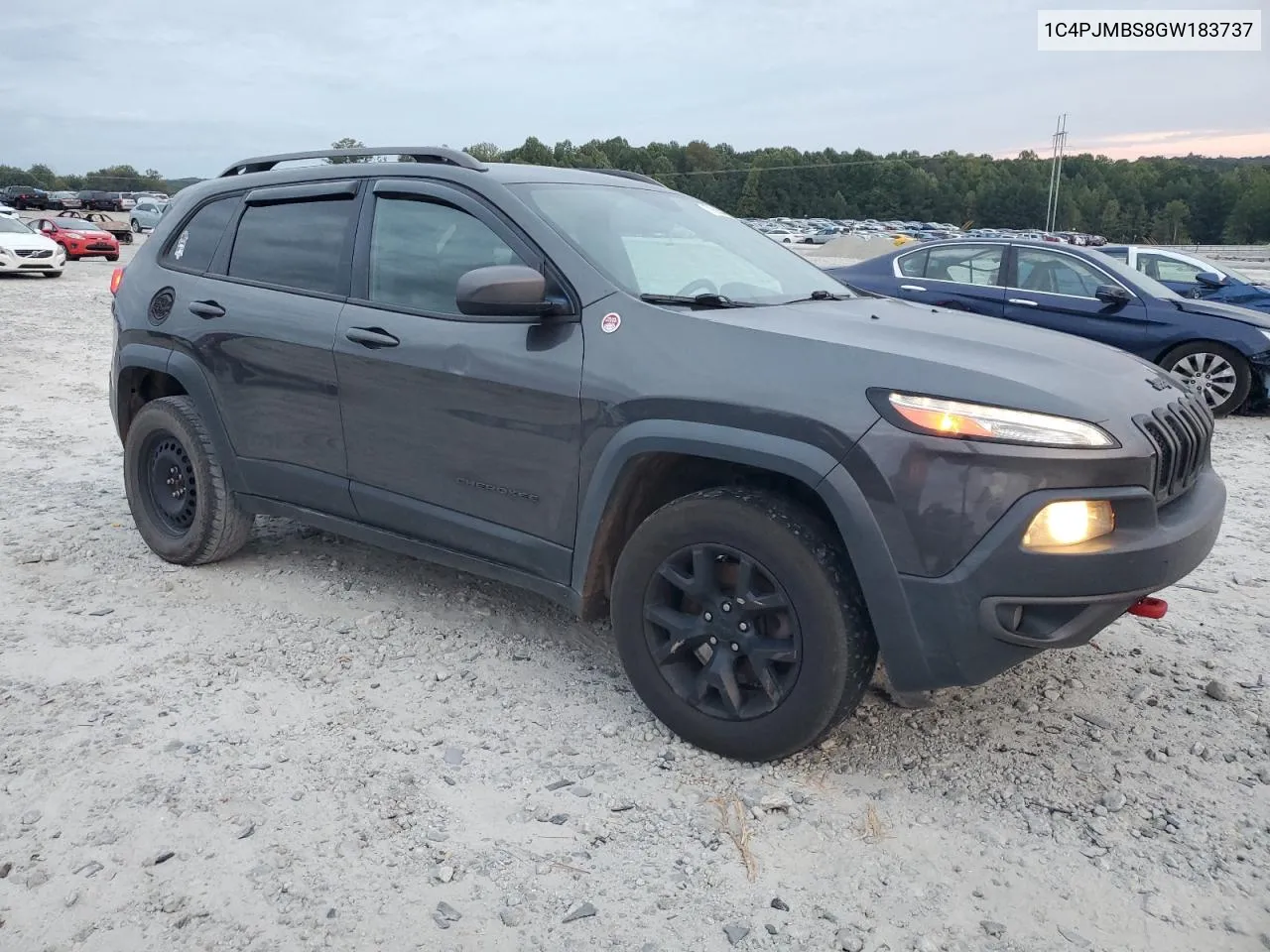 2016 Jeep Cherokee Trailhawk VIN: 1C4PJMBS8GW183737 Lot: 70536494