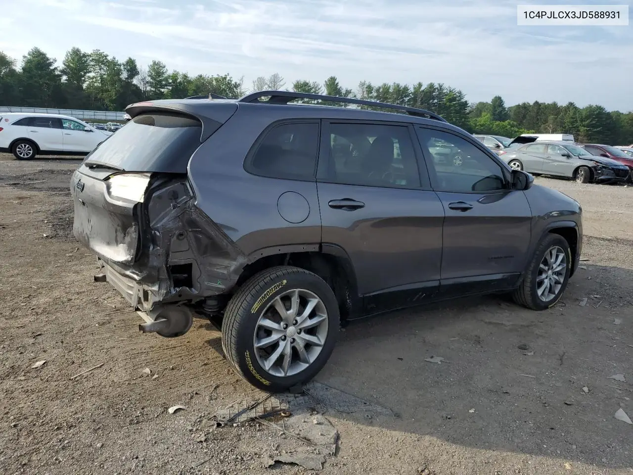 2018 Jeep Cherokee Latitude VIN: 1C4PJLCX3JD588931 Lot: 62922455