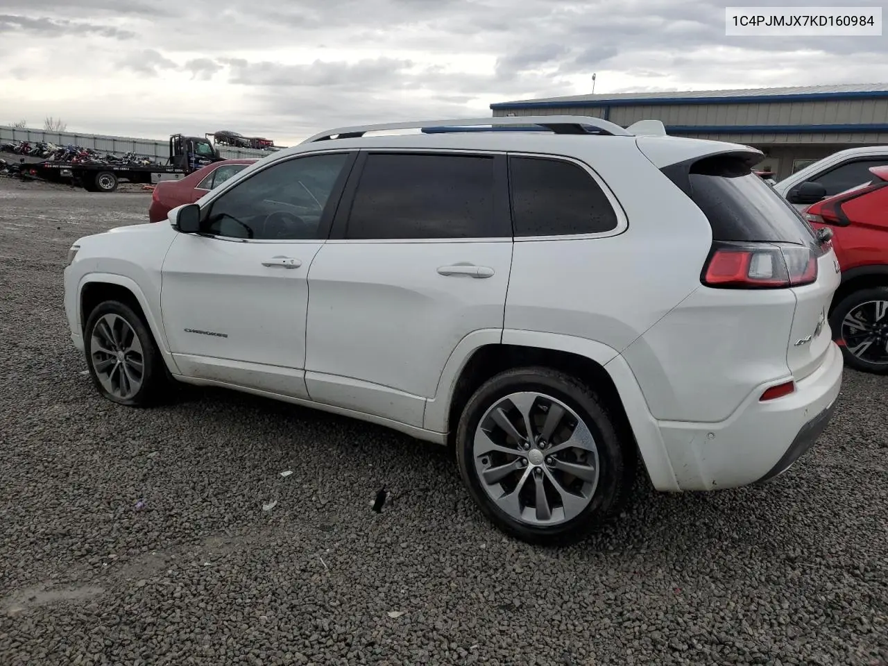 2019 Jeep Cherokee Overland VIN: 1C4PJMJX7KD160984 Lot: 51477275