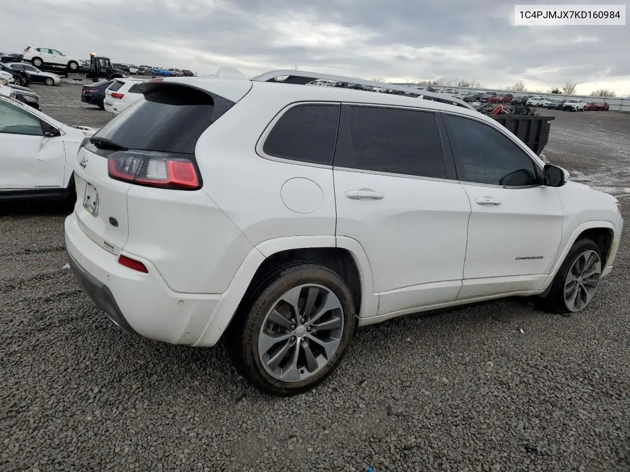 2019 Jeep Cherokee Overland VIN: 1C4PJMJX7KD160984 Lot: 51477275