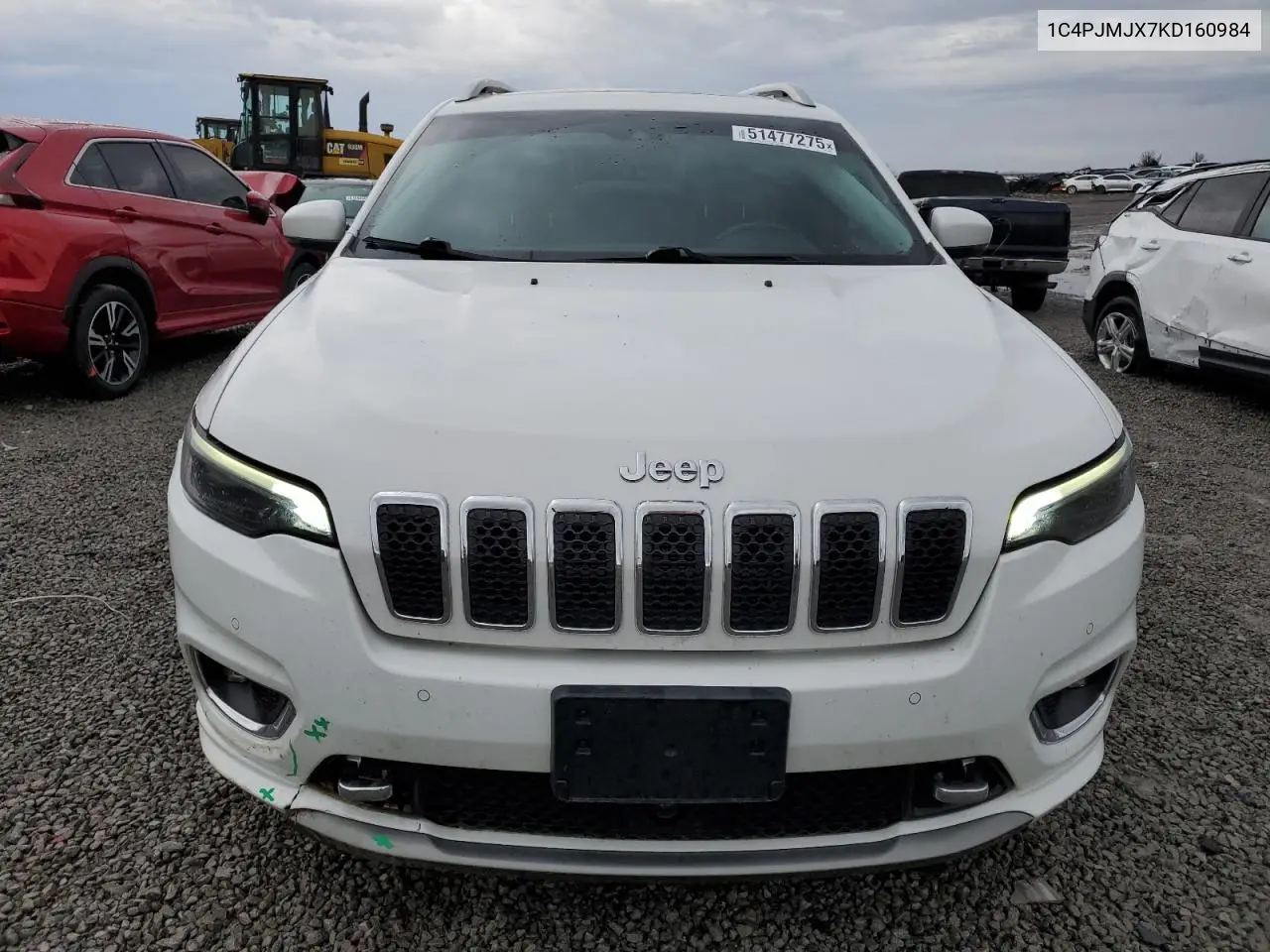 2019 Jeep Cherokee Overland VIN: 1C4PJMJX7KD160984 Lot: 51477275