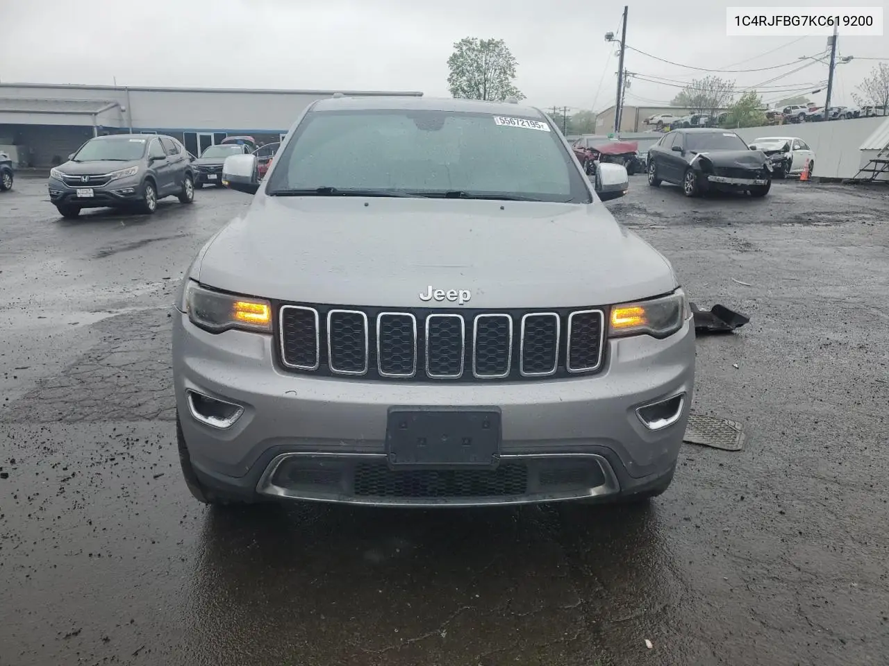 2019 Jeep Grand Cherokee Limited VIN: 1C4RJFBG7KC619200 Lot: 55672195