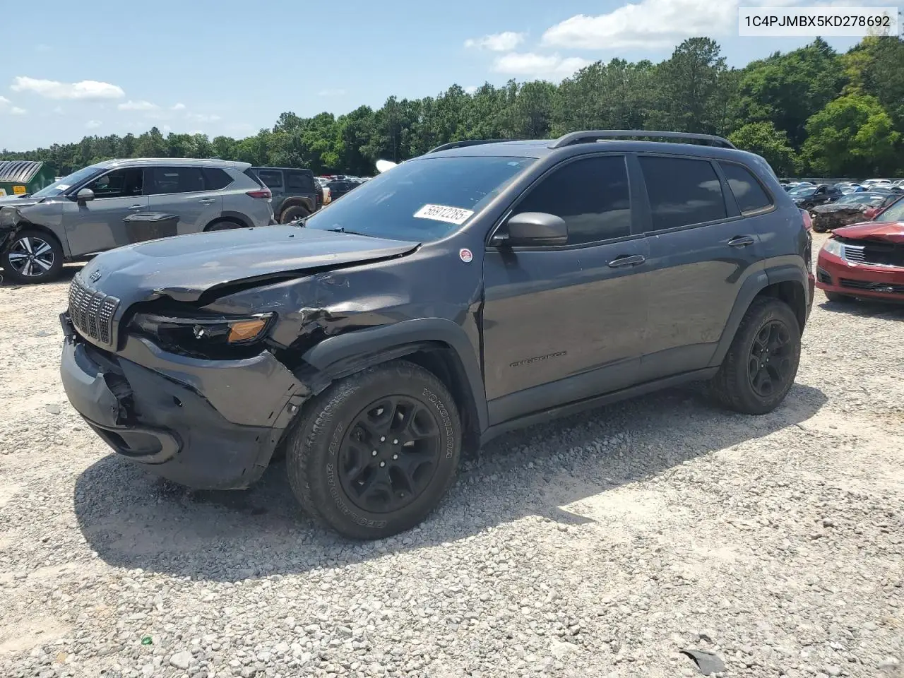 2019 Jeep Cherokee Trailhawk VIN: 1C4PJMBX5KD278692 Lot: 56912285