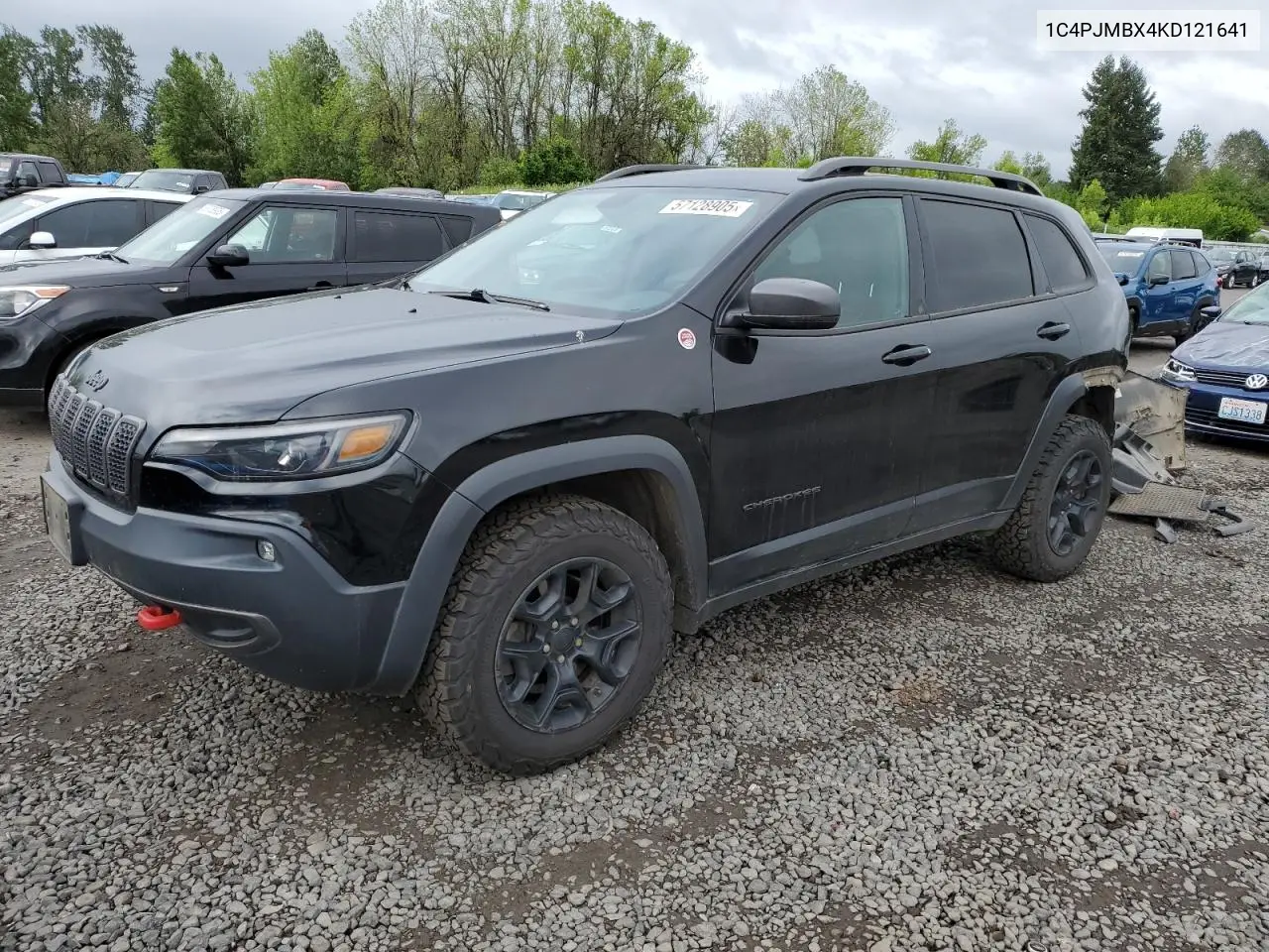 2019 Jeep Cherokee Trailhawk VIN: 1C4PJMBX4KD121641 Lot: 57128905