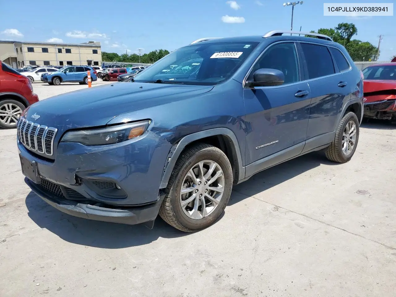 2019 Jeep Cherokee Latitude Plus VIN: 1C4PJLLX9KD383941 Lot: 61308855